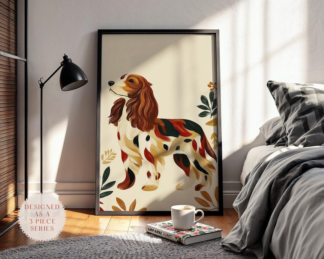 Cocker Spaniel Dog Wall Art Print – Thoughtful Gift for Dog Lovers and ...
