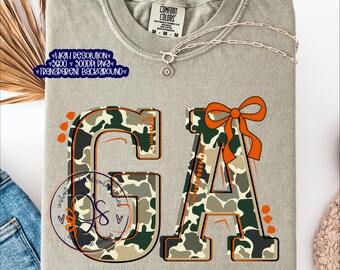 Georgia Camo PNG, GA State Camouflage (Digital Download)