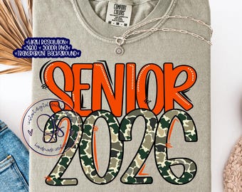 File PNG Camo Senior 2026, sfondo trasparente (download digitale)