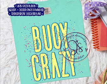 Buoy Crazy PNG, Preppy Summer png, Splatter Neon Buoy Crazy png, Cute Summer png, Bright Summer Buoy png download, Preppy Buoy Crazy Png