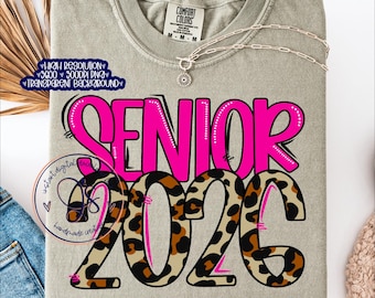 Archivo PNG de Pink Leopard Senior 2026 (Descarga digital)