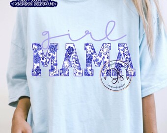 Flores de mamá PNG, diseño floral universitario (descarga digital)