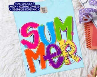 PNG Neon Preppy Summer, PNG Preppy Summer, PNG Neon Summer, PNG Cute Summer, PNG Bright Summer download immediato, File PNG Preppy Summer Life