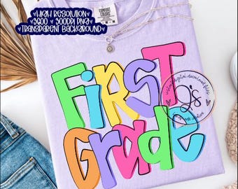 Primer Grado PNG, Clipart de Regreso a Clases (Descarga Digital)