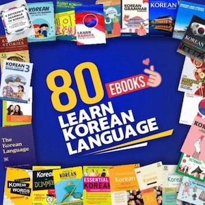 80 Korean Language E-Books – Complete Learning Bundle | Instant Digital Download
