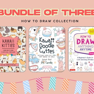 Kawaii Drawing Book Bundle: Doodles, Kitties, & More (Digital Download)