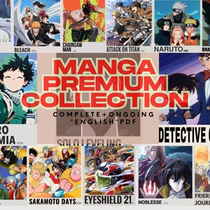 100+ Premium Manga Collection | Digital Comic Set | English | Digital Download