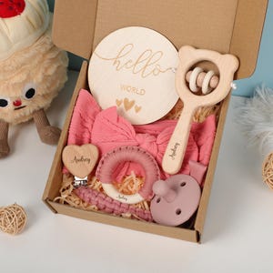 Custom Baby Shower Gift Set, Newborn Gift Set, Baby Gift Box, Baby Girl Gift, New Mom Gift Box, Baby Gift, Pregnancy Gift Set
