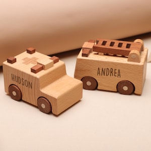 Personalized Toy Cars With Names, Sensory Toys For Toddlers, Birthday Gift For Kids, Wooden Cars Toys, Baptism Gifts, Baby Boy Gift