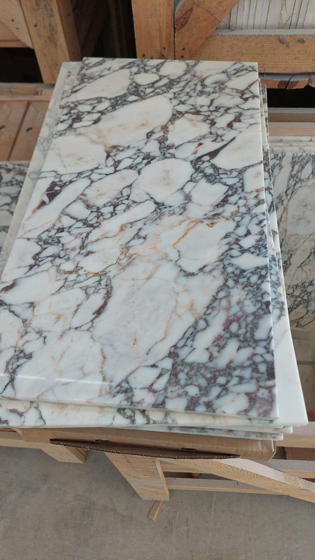 Calacatta Viola Marble Tiles 24x12” – Decorative Stone for Bathroom ...