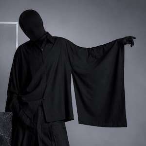Hakama Shirt black shadow wing OTKYDACH