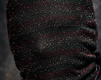 Full Face Sparkle Mask – Galaxy Streetwear Balaclava for Photoshoots, Techwear & Creative Projects