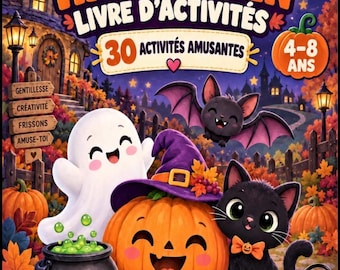 Halloween Cahier d'Animation pour Enfants : 30 Jeux PDF à Imprimer