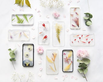 Ready to Ship - Pressed Flower iPhone Case - Real Flowers Foliage - iPhone 6 6s iPhone 7 iPhone SE 5 iPhone 8 Case and Plus - Galaxy S6 Edge