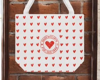 Heart pattern tog bag