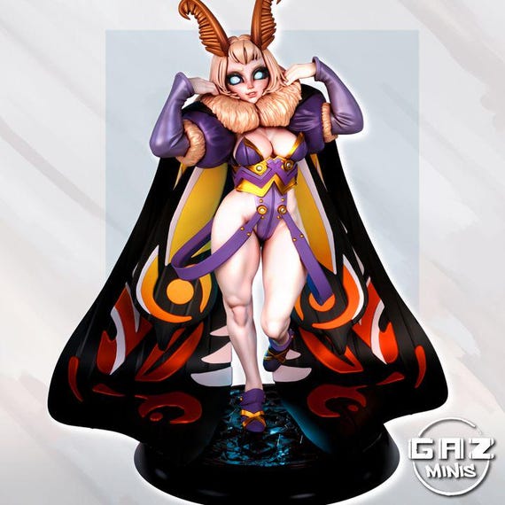 Mothara - Kaiju Girl 32mm scale or 75mm scale by Gaz Minis SFW NSFW