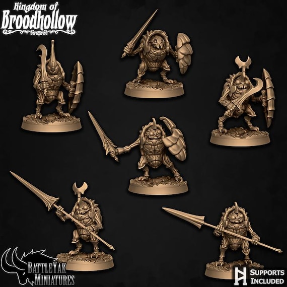 Broodknight Solider Pack 32mm scale by Battle Yak Miniatures