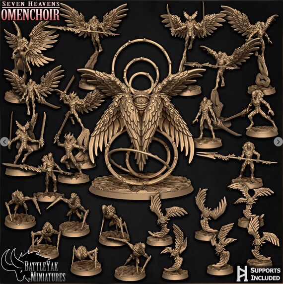 Seven Heavens Omenchoir Battle Pack 32mm scale by Battle Yak Miniatures Seven Heavens: Omenchoir