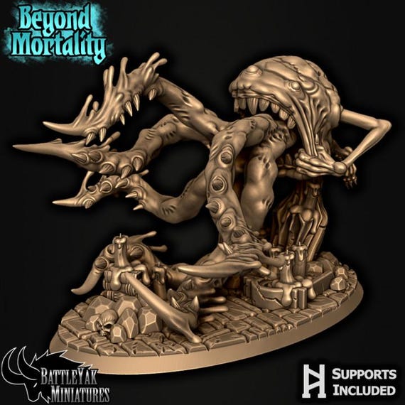 Bloated Specter Churl Attack 32mm scale by Battle Yak Miniatures Beyond Mortality Monster