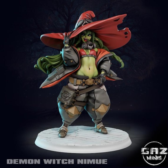 Goblin Witch Nimue 32mm scale or 75mm scale by Gaz Minis SFW NSFW