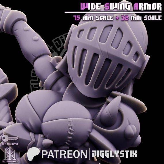 Wide Swing Armor 32mm scale or 75mm scale by Jigglystix SFW NSFW