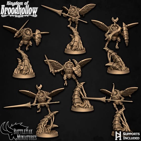 Broodwing Sentry Pack 32mm scale by Battle Yak Miniatures