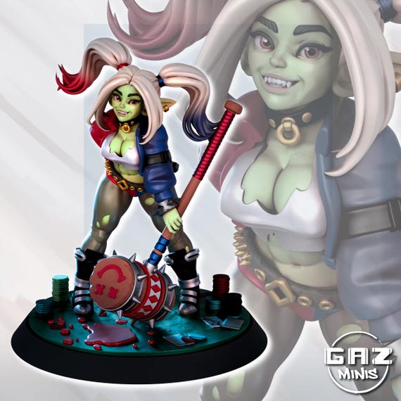 Gobbo Quinn 32mm scale or 75mm scale by Gaz Minis SFW NSFW