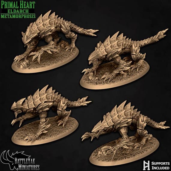 Carnozoan Symbimorph Brood 32mm scale by Battle Yak Miniatures Primal Heart Eldarch