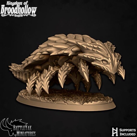 Deepwyrm Trilobeast 32mm scale by Battle Yak Miniatures