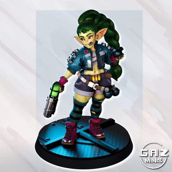 Tazzle the Cunning - Goblin Merc 32mm scale or 75mm scale by Gaz Minis SFW NSFW