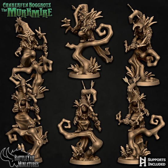 Cankergit Lurkshot Pack 32mm scale by Battle Yak Miniatures Cankerfen Boggrots: The Murkmire