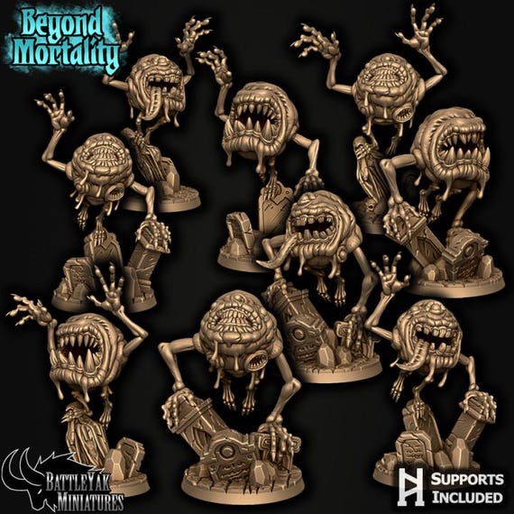 Bloated Specter Ectomorph Pack 32mm scale by Battle Yak Miniatures Beyond Mortality Monster