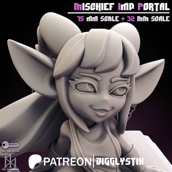 Mischief Imp Portal 32mm scale or 75mm scale by Jigglystix SFW NSFW