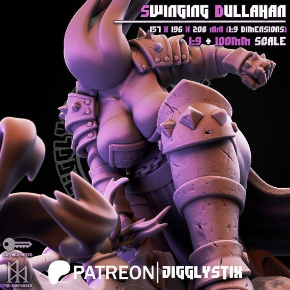 Swinging Dullahan 1:9 scale or 100mm scale by Jigglystix SFW NSFW Futa