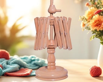 Wooden Yarn Swift Umbrella, Beechwood Skein Holder, Yarn Winder, Gift for Knitters