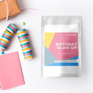 Birthday Glow Up - Viral Spa Gift | Milestone Birthday Self Care | Aging Gracefully Shower Steamers Gift Box