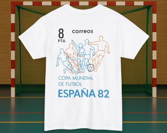 Camiseta da Seleção Espanhola de Futebol: Campeonato Mundial de 1982 - Camiseta Estampada