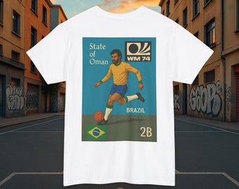 Camiseta de Futebol de Omã: Camiseta Estampada da Copa do Mundo de 1974