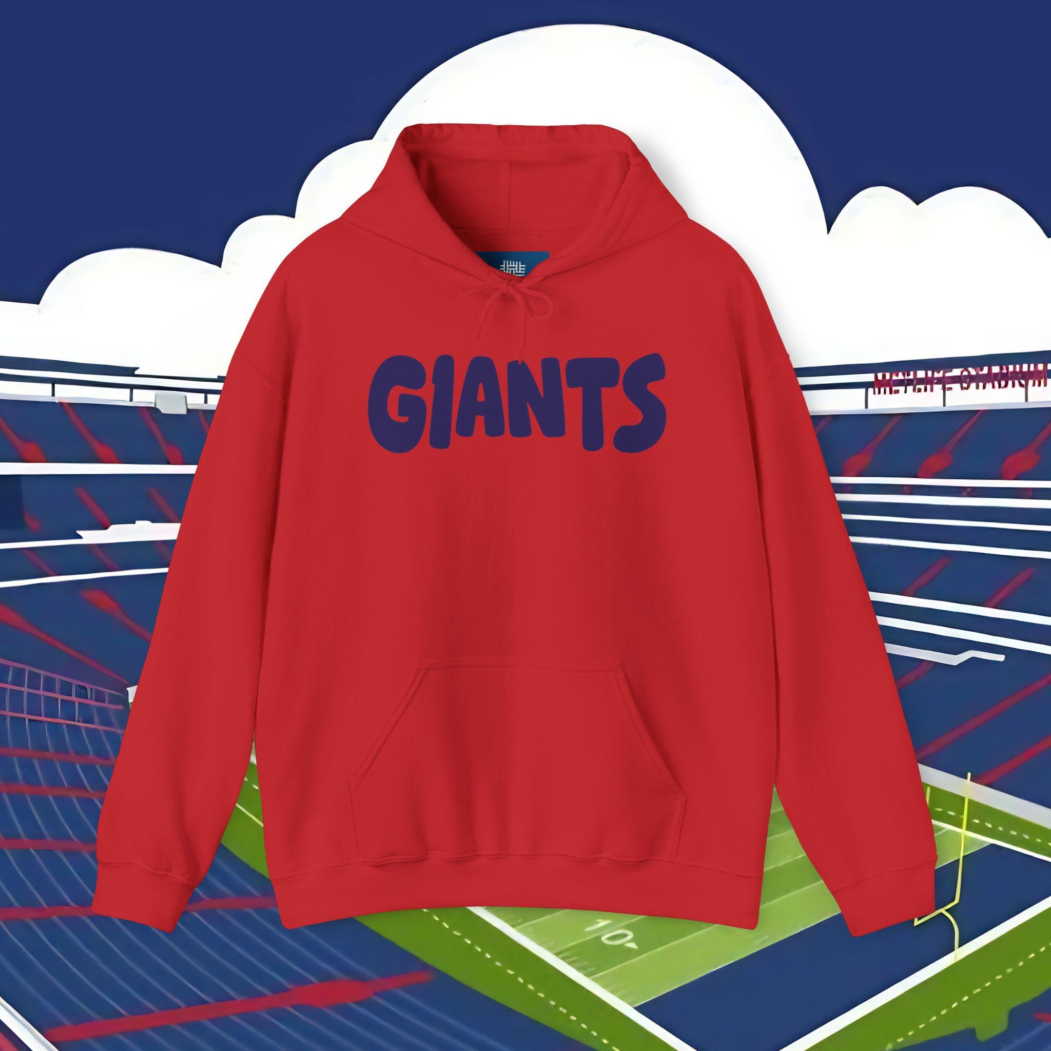 John Harbaugh Hoodie: New York Football Graphic Hooded Sweatshirt