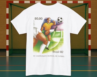 Camiseta da Seleção Brasileira de Futebol: Campeonato Mundial de 1982 - Camiseta com Estampa