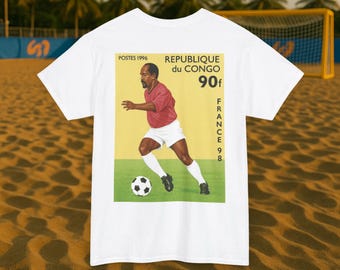 Camiseta de fútbol de Congo: Camiseta gráfica del Campeonato Mundial de 1998