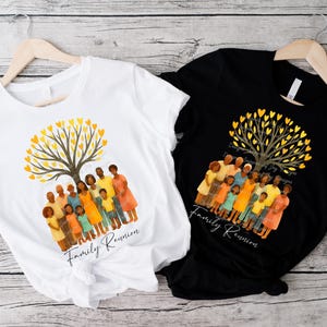 Black Family Reunion PNG For Shirts, Family Reunion PNG, African American Clipart, Digital Download, Family Gift, Sublimation For Tshirts