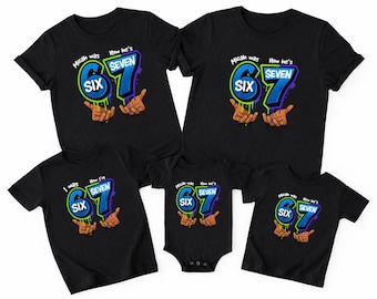 Six Seven 7th Birthday Hoodie Boy, Family 67 Party Sweatshirt African American Black Boys