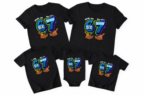 Six Seven 7th Birthday Hoodie Boy, Family 67 Party Sweatshirt African American Black Boys