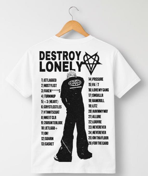 T-shirt Destroy Lonely No Stylist T-shirt: Opium Merch, Tracklist
