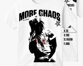 Ken Carson More chaos Graphic T-shirt Opuim inspired Streetwear Tee Rap Tracklist Style Shirt Unisex Cotton Tee