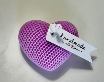 Heart Shaped Soy Wax Candle – Handmade Decorative Gift for Her | Clean Burning, Vegan & Aesthetic | Valentine’s Day or Birthday