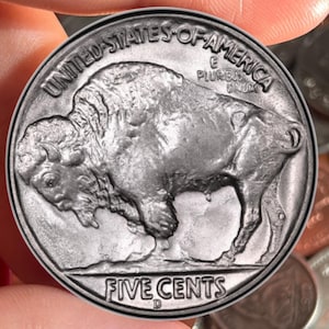1937 D Five cents 3 Legged Buffalo Nickel US Commemorative Coins Old Coins Perfect For Gifts Antique Coins To Collect