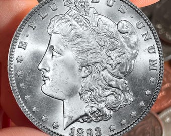 1893-O Morgan Silver Dollar US Commemorative Coins Old Coins Collectibles Coins Coins To Collect Perfect For Gifts Antique Coin