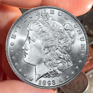 1893 S Morgan dollar US Rare Key Date Collectors Silver Plated Coin Collectibles Commemorative Old Coins